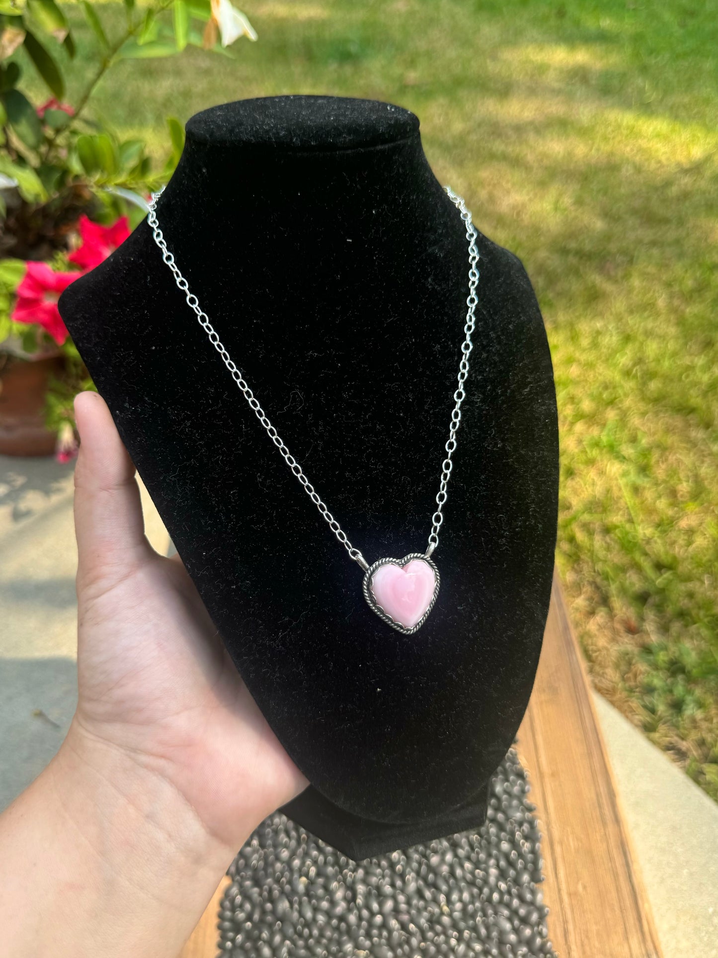 Pink Heart Necklace
