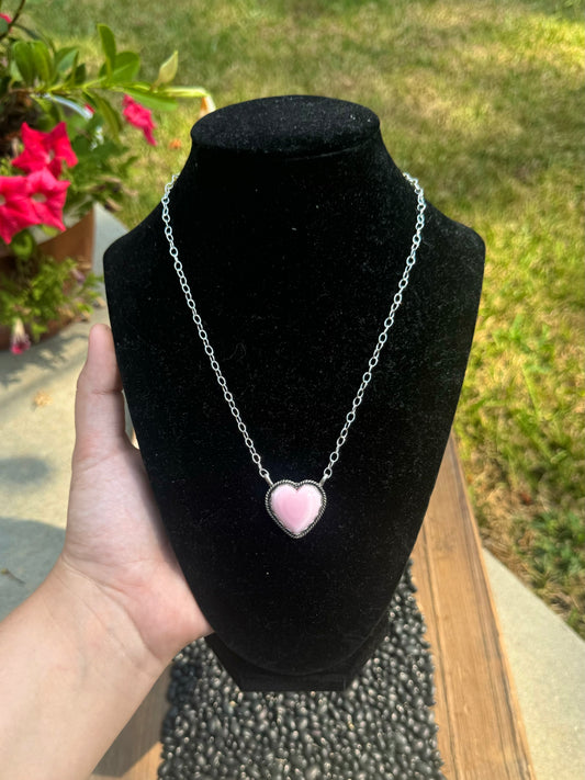 Pink Heart Necklace