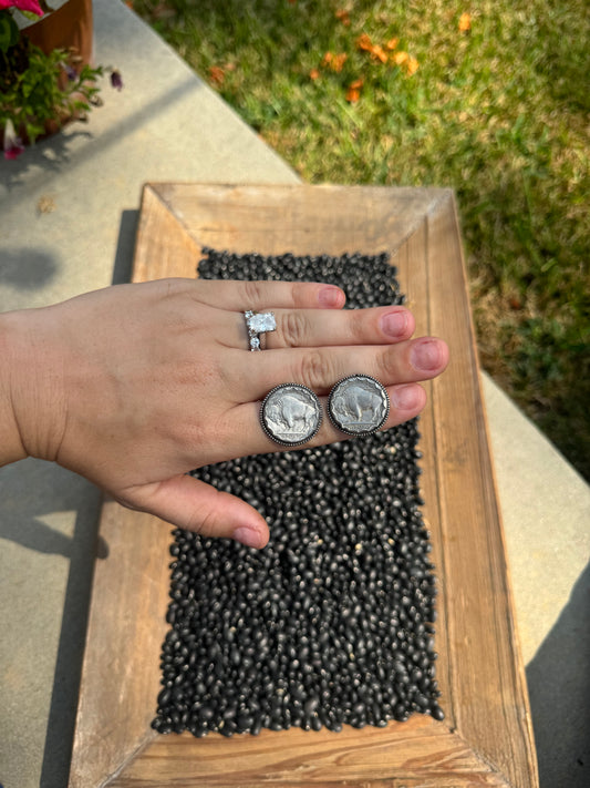 Buffalo Coin Earrings
