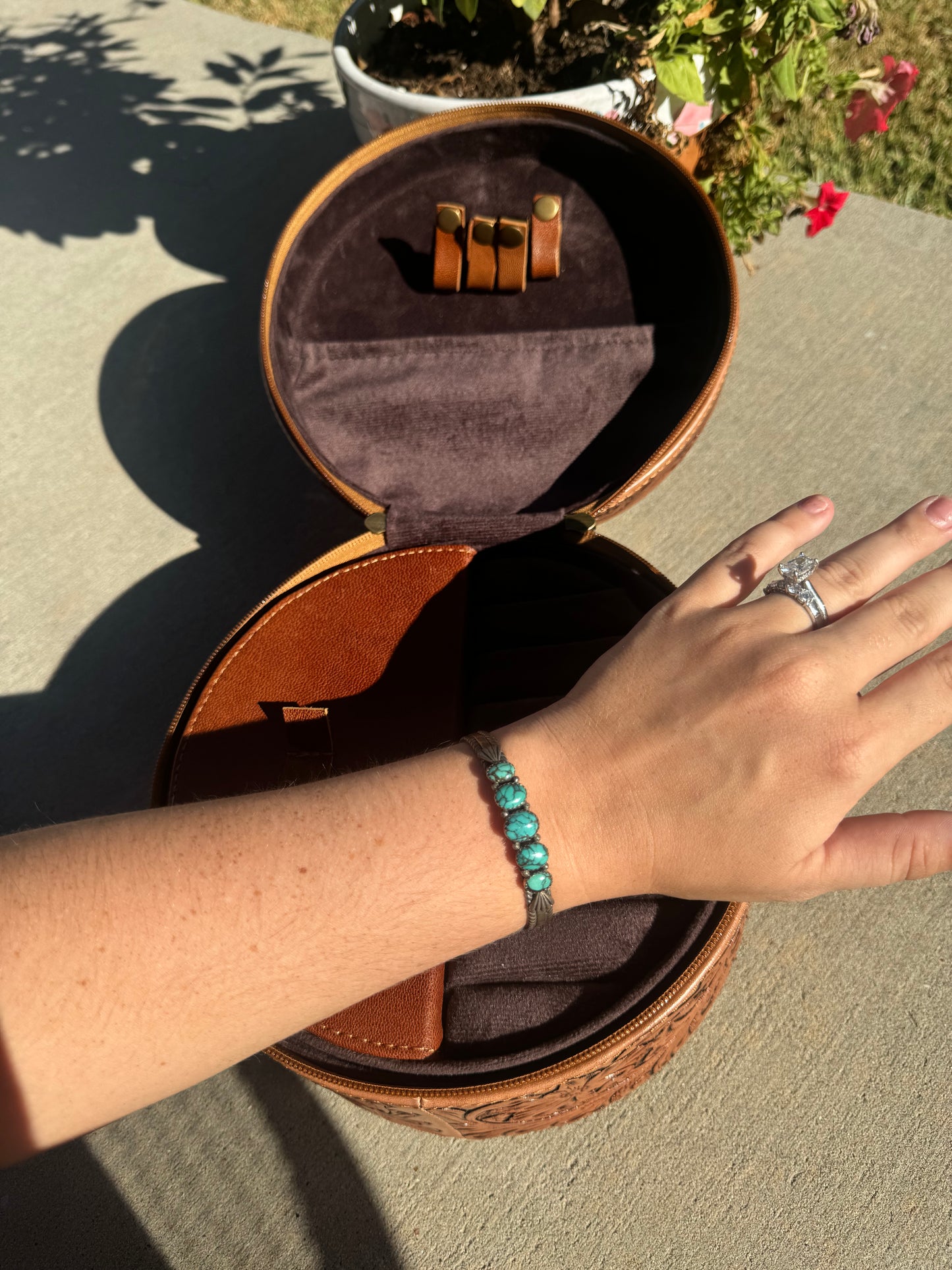 Sterling Cuff w/ Turquoise